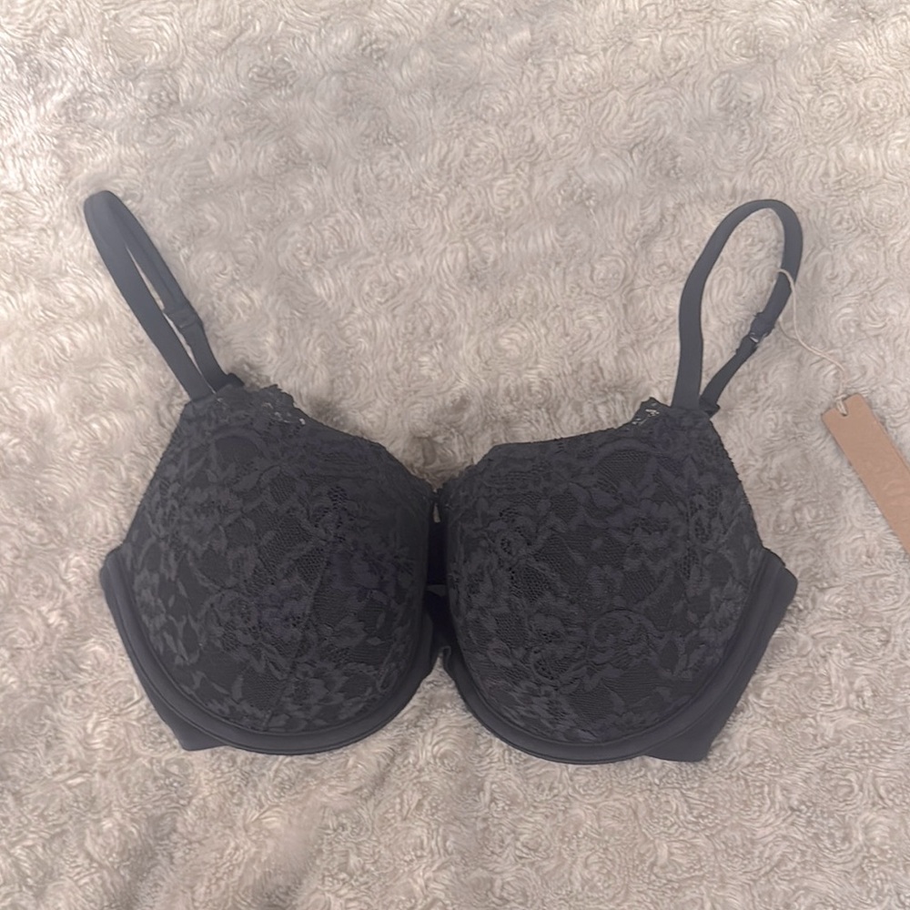 NWT SKIMS Fits Everybody Lace Push-Up Demi Bra 34D